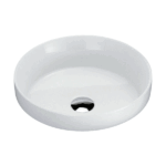Ovia 400x400x145mm Gloss White Semi Inset Round Basin Ceramic No Overflow