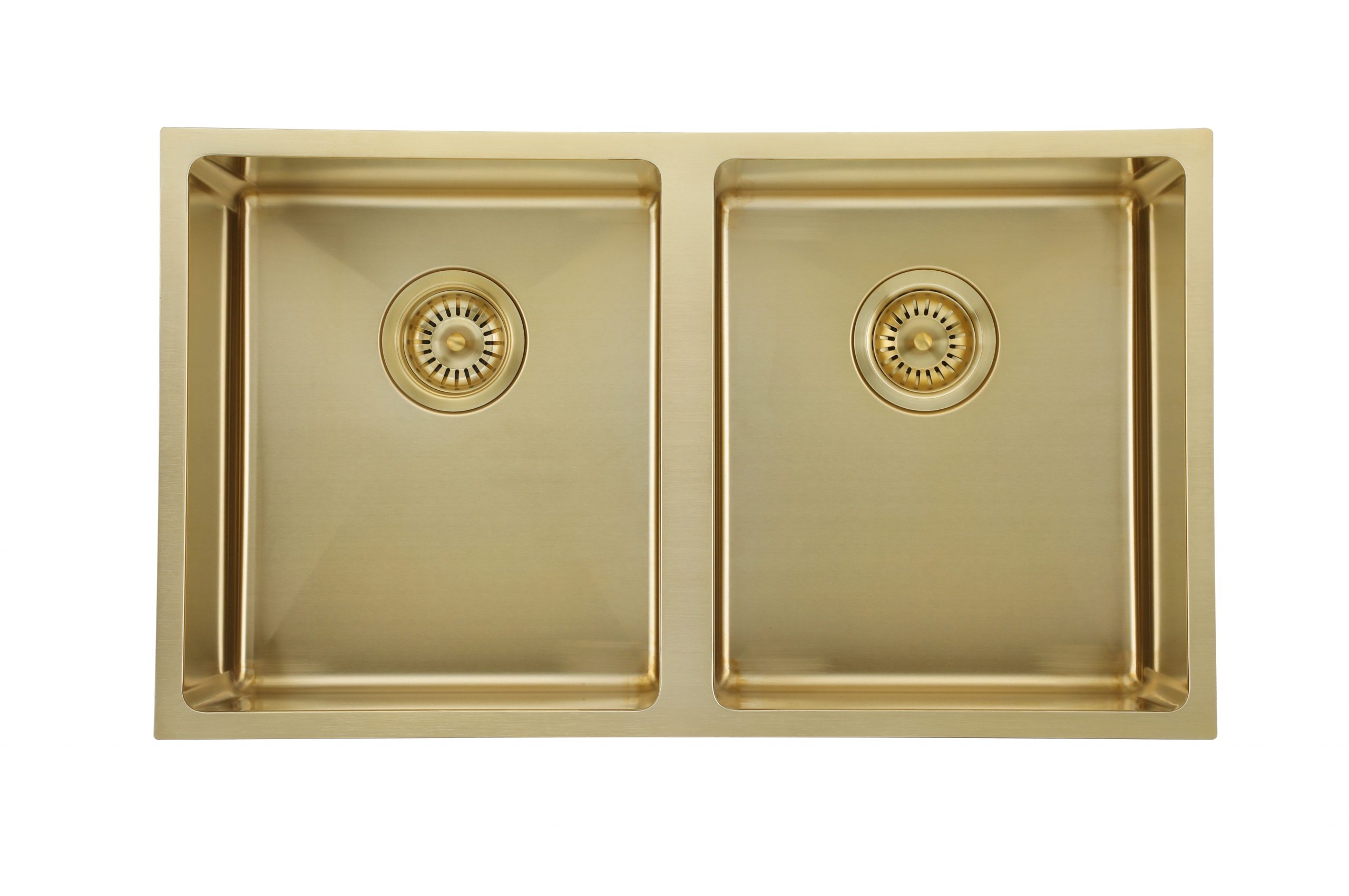 760 x 440 x 200 mm PVD Double Bowl Gold Hand made Kitchen Sink 1.2mm Stainless