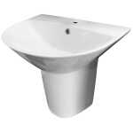 Ovia Care Wall-Hung Disabled Basin with Integral Shroud