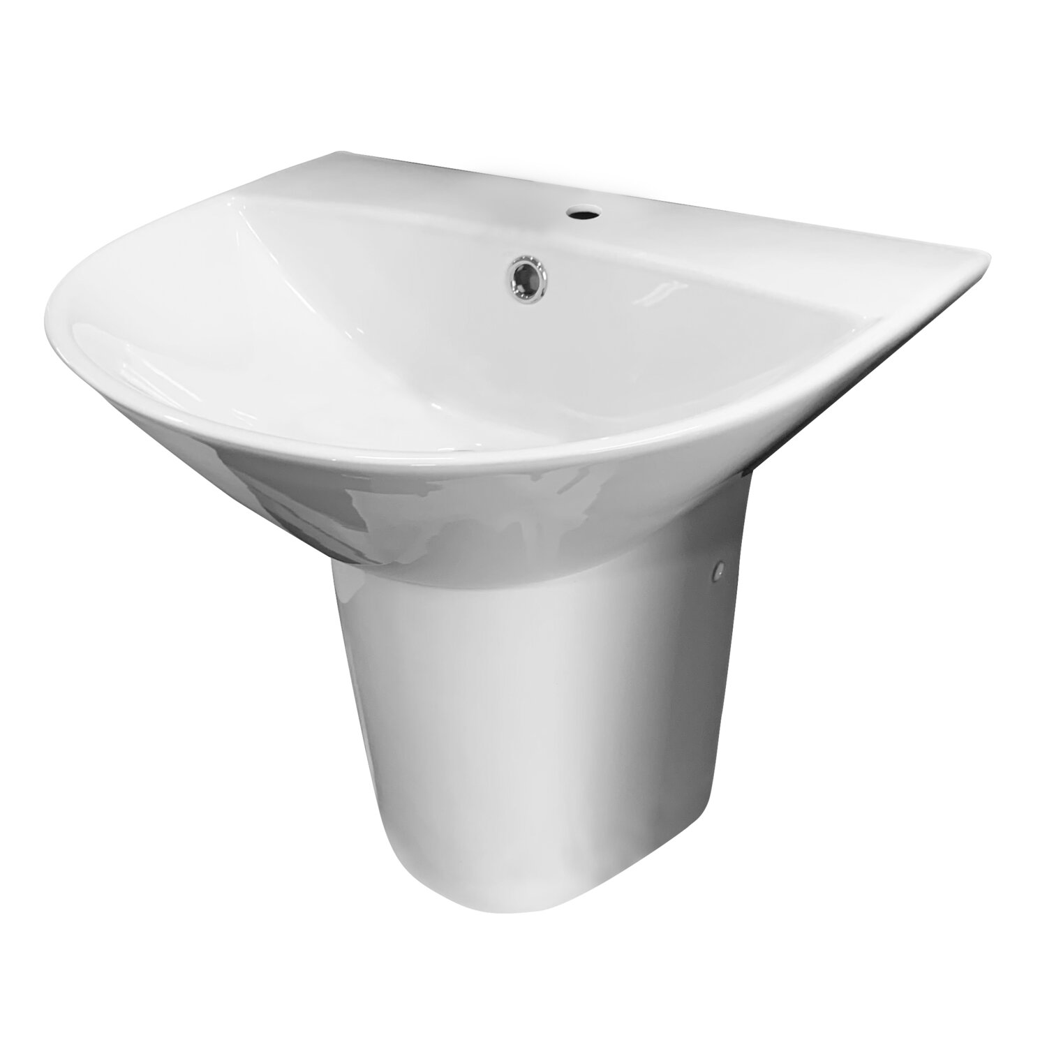 Ovia Care Wall-Hung Disabled Basin with Integral Shroud