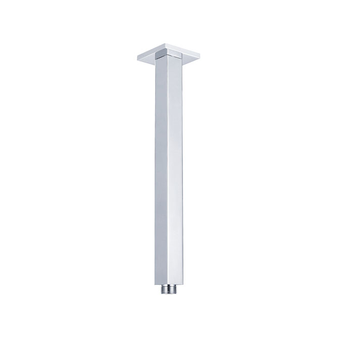 Aquaperla Square Chrome Ceiling Shower Arm 200mm