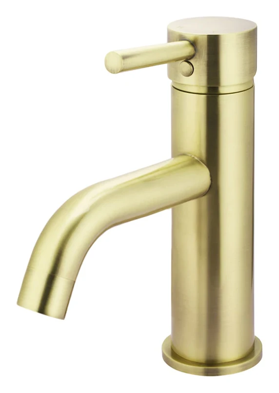 Meir Round Tiger Bronze Basin Mixer with Curved Spout
