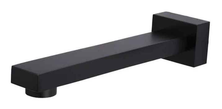 Meir Square Wall Spout Matte Black