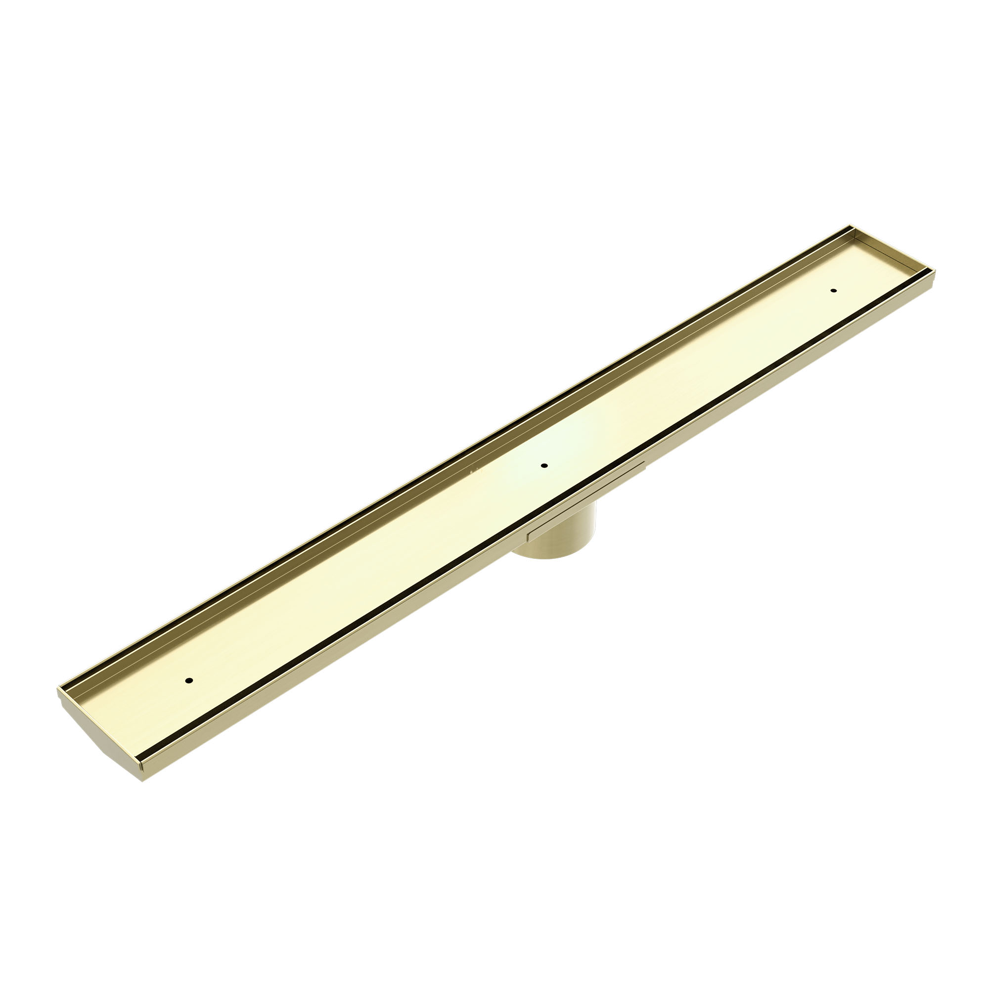 Nero TILE INSERT V CHANNEL FLOOR GRATE 50MM OUTLET Brushed Gold