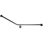 Matte Black Disabled Grab Rail 30° Flush Mount Side Wall Right Hand