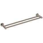 Nero Mecca Double Towel Rail 600mm Brushed Bronze