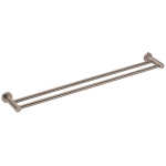 Nero Mecca Double Towel Rail 800mm Brushed Bronze