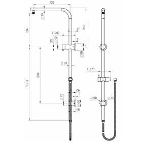 A-DVN019-1 Line Drawing