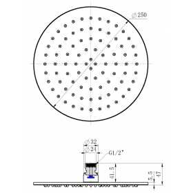 A-SSR250 Line Drawing