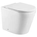 Fienza Aluca Tornado Rimless Wall-Faced Toilet Pan Slim Seat
