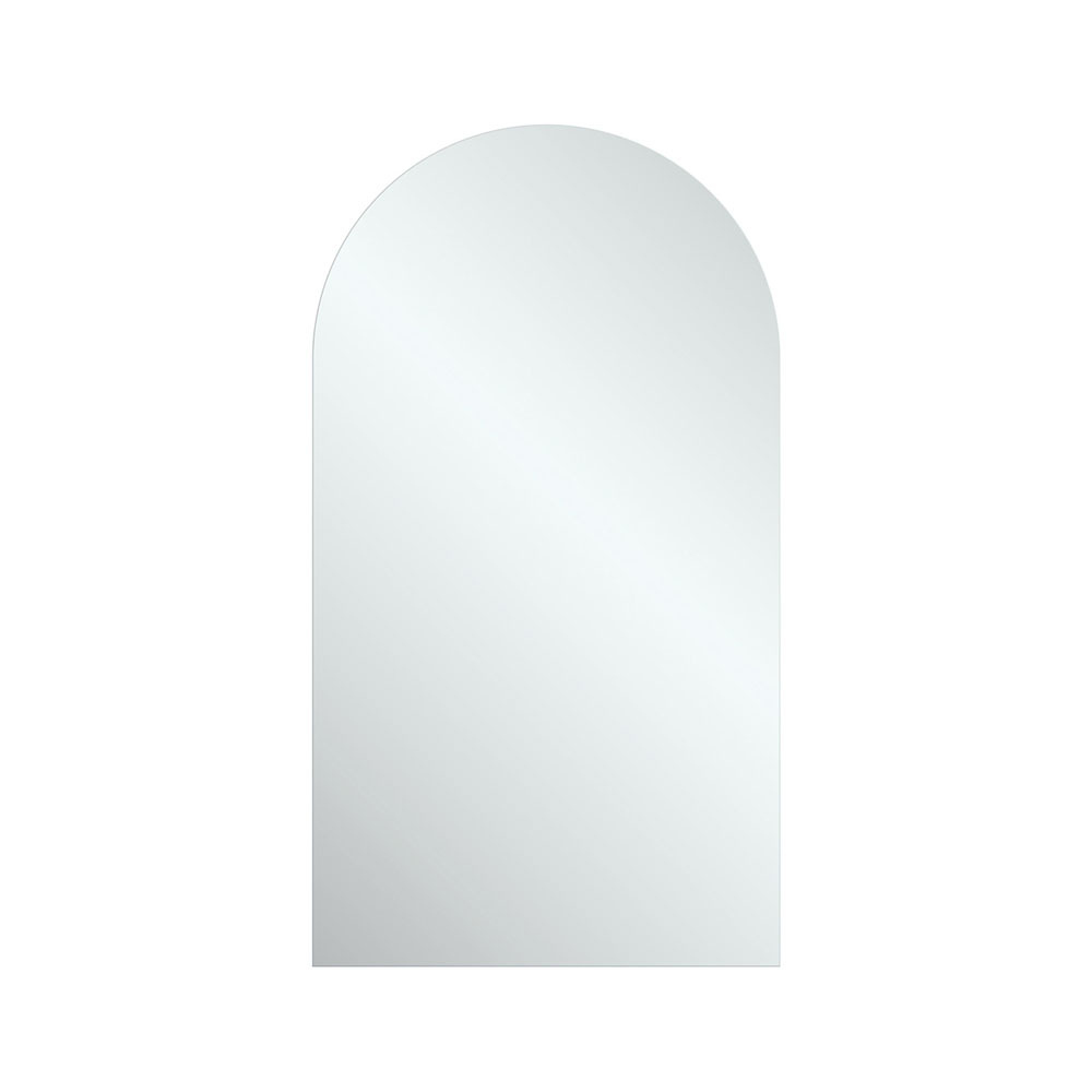 500 x 900mm Arch Mirror Pencil Edge Copper Free