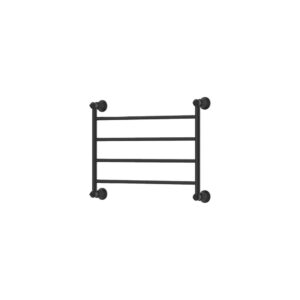 Lillian Heated Towel Rail, 600 x 458mm, Matte Black