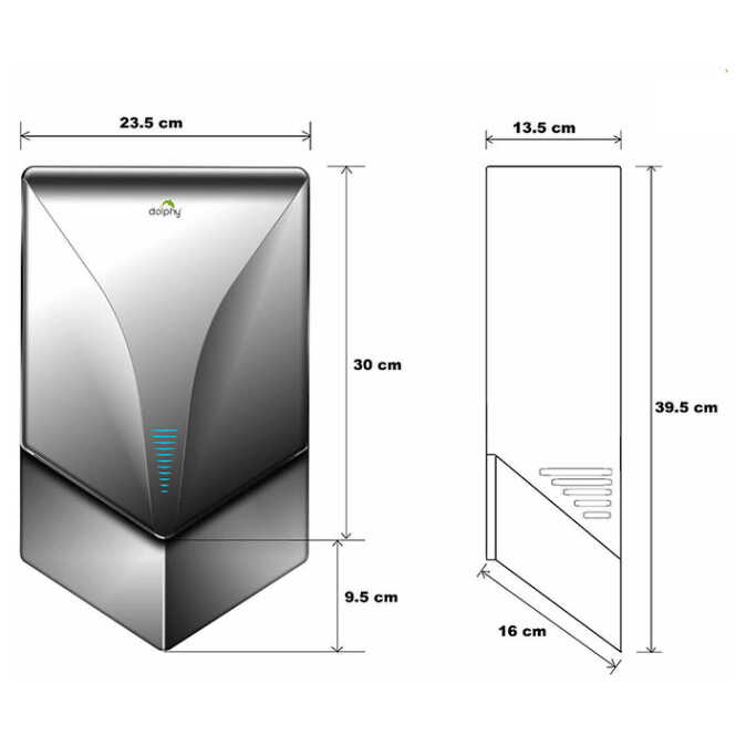 Airblade Jet Hand Dryer Silver