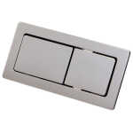 Rectangular Chrome Flush Buttons
