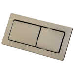 Rectangular Brushed Nickel Flush Buttons