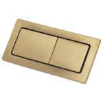 Rectangular Urban Brass Flush Buttons