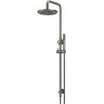 Meir 2 in 1 Twin Round Combination Shower Rail 200mm Rose & Hand Shower - Shadow
