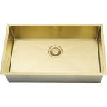 Meir Lavello Kitchen Sink - Single Bowl 760 x 440 - Brushed Bronze Gold