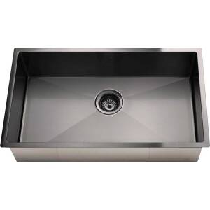 Meir Lavello Kitchen Sink – Single Bowl 760 x 440 – Brushed Gunmetal