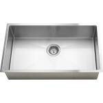 Meir Lavello Kitchen Sink - Single Bowl 760 x 440 - Brushed Nickel