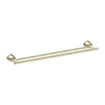 York Federation Double Towel Rail 600mm Aged Brass