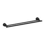 York Federation Double Towel Rail 600mm Matte Black