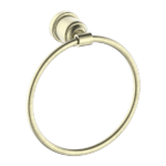 York Federation Towel Ring Aged Brass