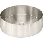 Meir Round Stainless Steel Bathroom Basin 380mm x 110mm PVD Brushed Nickel