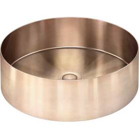 Meir-Round-Stainless-Steel-Bathroom-Basin-380mm-x-110mm-PVD-Champagne