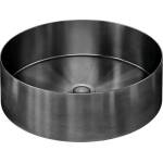 Meir Round Stainless Steel Bathroom Basin 380mm x 110mm PVD Shadow