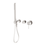 Nero Mecca Shower Mixer Divertor System Separate Back Plate Brushed Nickel