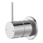 Nero Mecca Shower Mixer with 60mm Plate Handle Up Chrome