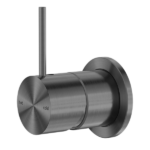 Nero Mecca Shower Mixer with 60mm Plate Handle Up Gun Metal