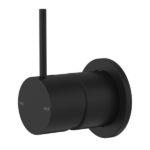 Nero Mecca Shower Mixer with 60mm Plate Handle Up Matte Black