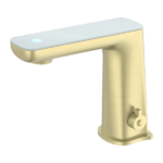 Nero Claudia Sensor Mixer Brushed Gold - White Tap