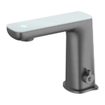 Nero Claudia Sensor Mixer Gun Metal - White Tap