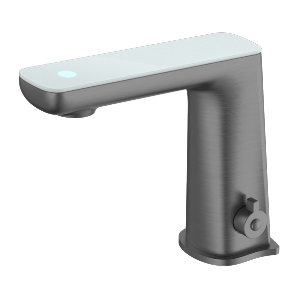 Nero Claudia Sensor Mixer Gun Metal - White Tap