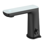 Nero Claudia Sensor Mixer Matte Black - White Tap