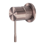 Nero Opal Shower Mixer with 60mm Plate Brushed Bronze