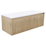 Fienza Alina Groove Scandi Oak 1200 Wall-Hung Cabinet