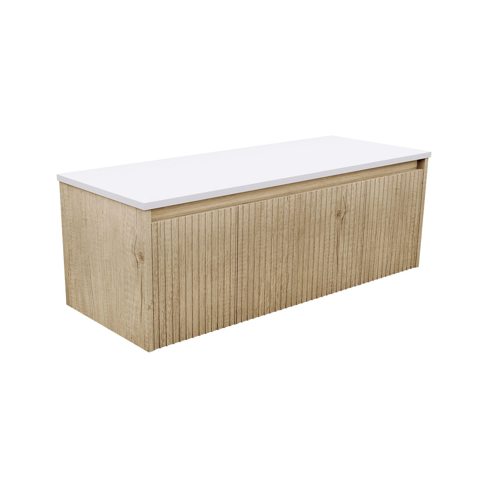 Fienza Alina Groove Scandi Oak 1200 Wall-Hung Cabinet
