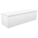 Fienza Alina Groove Satin White 1500 Wall-Hung Cabinet