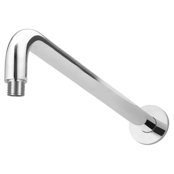Meir Round Wall Mounted Shower Arm 400mm Polished Chrome Bathroom