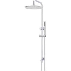 Meir-2-in-1-Twin-Round-Combination-Shower-Rail-300mm-Rose-and-Hand-Shower---Polished-Chrome