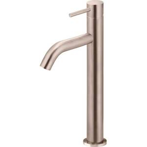 Meir Piccola Tall Basin Mixer with 130mm Spout Champagne