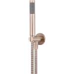 Meir Round Hand Shower on Bracket Champagne