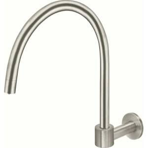 Meir Round High-Rise Swivel Wall Spout Brushed Nickel
