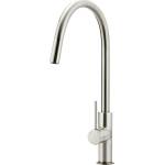 Meir Round Piccola Pull Out Kitchen Mixer Tap PVD Brushed Nickel