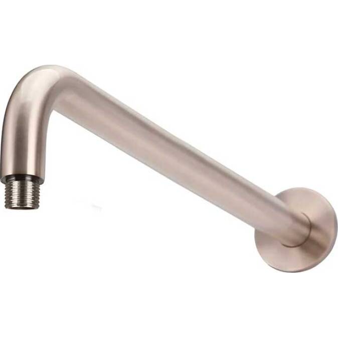 Meir-Round-Wall-Mounted-Shower-Arm-400mm-Champagne