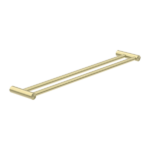 Nero New Mecca Double Towel Rail 600mm Brushed Gold